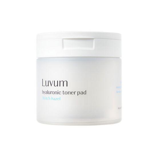 Luvum Witch Hazel Hyaluronic Acid Toner Pads 60 Sheets (+10 Sheets Free)