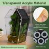 Acrylic Reptile Feeding Box Spider Lizard Palace Breeding Box High Transparency Visual Ventilation Ecological Tank