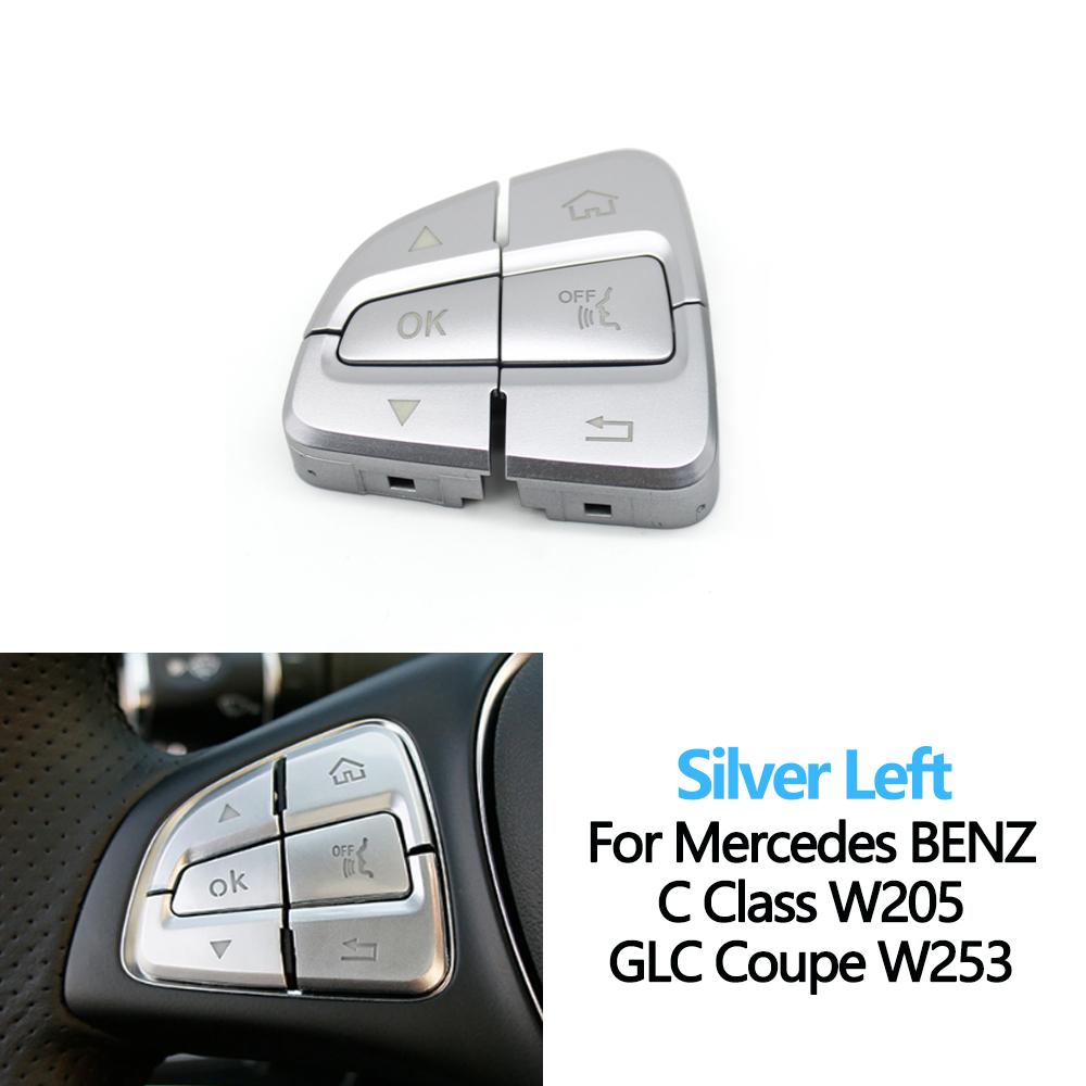 W205 W253 Car Multi-function Steering Wheel Switch Control Buttons Cover For Mercedes Benz C GLC Class 0999050300