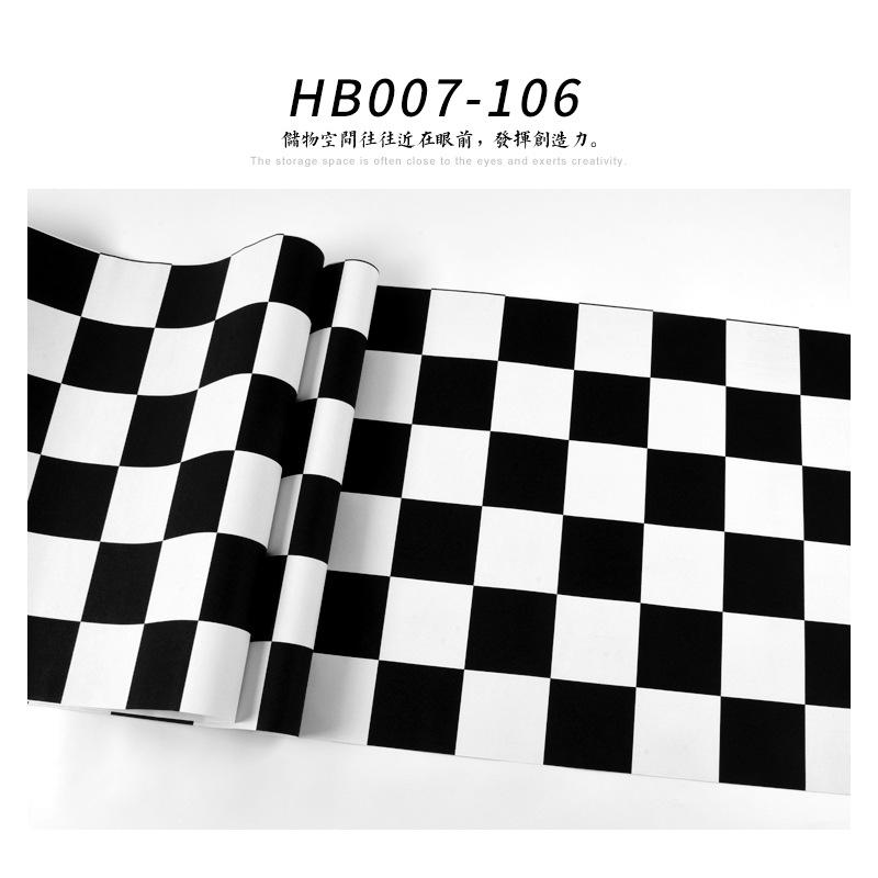 Carta da Parati Mosaico Semplice Moderna Camera da Letto Soggiorno Impermeabile Scacchiera Bianco Nero Carta da Parati Negozio di Abbigliamento