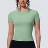 New-style Sports-inspired, Figure-hugging, Short-sleeved, Breathable Yoga T-shirt for Running, Training and Fitness – Women’s Top