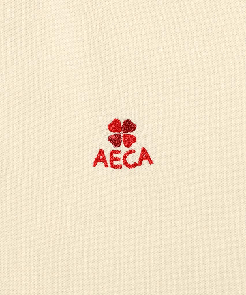 AECA Aeca Small Logo Washed Half Sleeve Pk Tee-Ivory