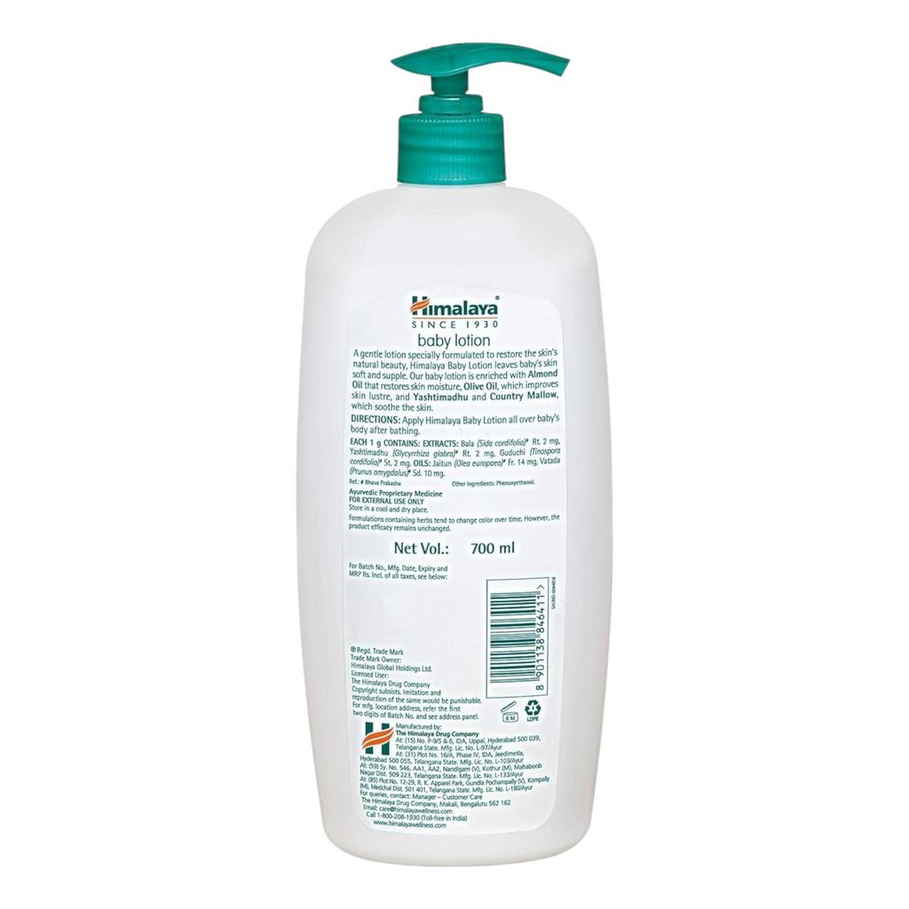 Himalaya Baby Lotion 700ml Pack | Gentle Moisturizer For Soft Smooth Baby Skin | Natural Care & Daily Hydration For Delicate Skin