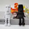 3D Printed Moai Statue Easter Island Ornament With Movable Joints Collectible Figurine Home Desk Party Gift