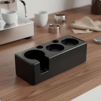 Espresso Tamper Stand Organized Storage Coffee Distributor Holder NonSlip Portafilter Station Base