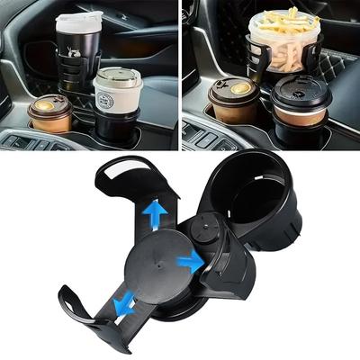 Suporte de copo expansor para carro, adaptador ajustável multifuncional, suporte de copo duplo com suporte para telefone, organizador de aromaterapia