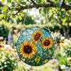 Acrylic Jigsaw Puzzle Suncatcher Colorful Stained Glass Style Sun Catcher DIY