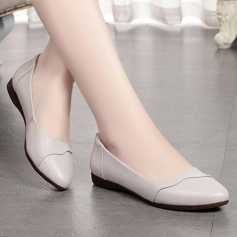 

Женская обувь увеличивается в высоту Новые весенне-осенние универсальные маленькие белые туфли Мягкая кожа увеличивает высоту Спортивная повседневная женская обувь на толстой подошве 41 светло-серый