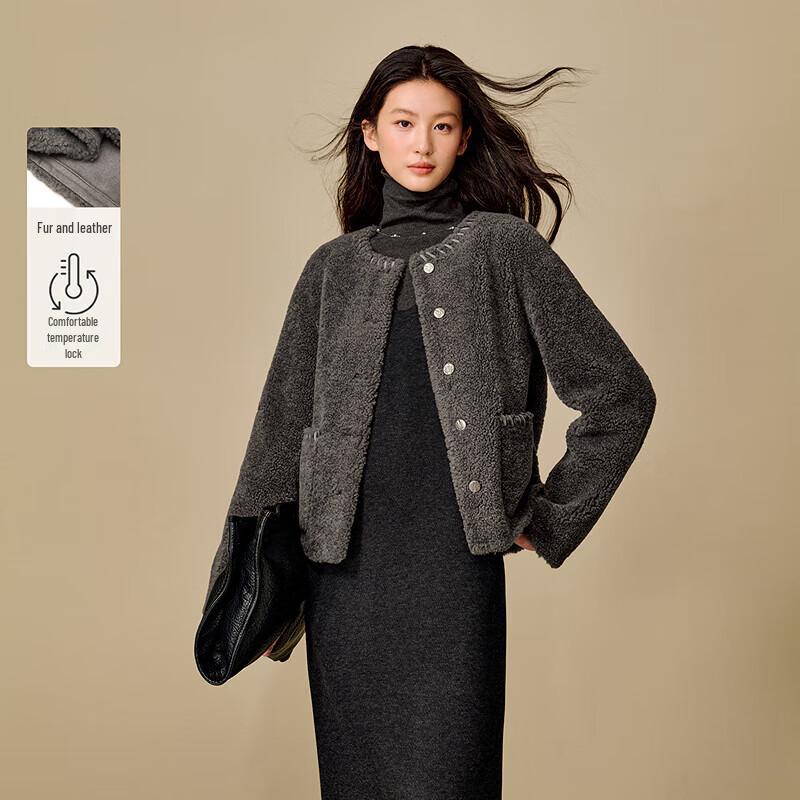 

Короткая куртка Inman из искусственной овчины и замши в стиле колор-блок L