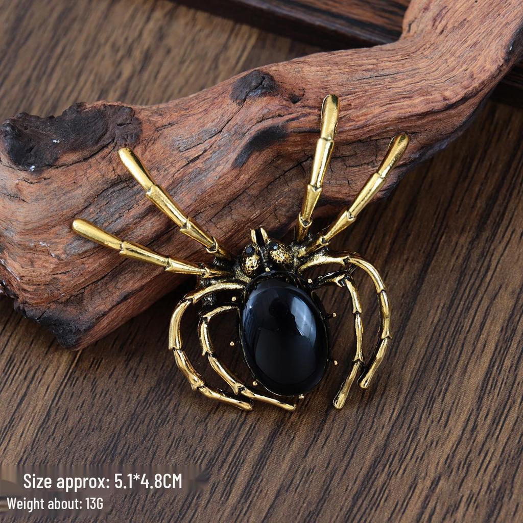 Halloween Retro Zodiac Snake Brooch - Enamel Pin Suit Accessory