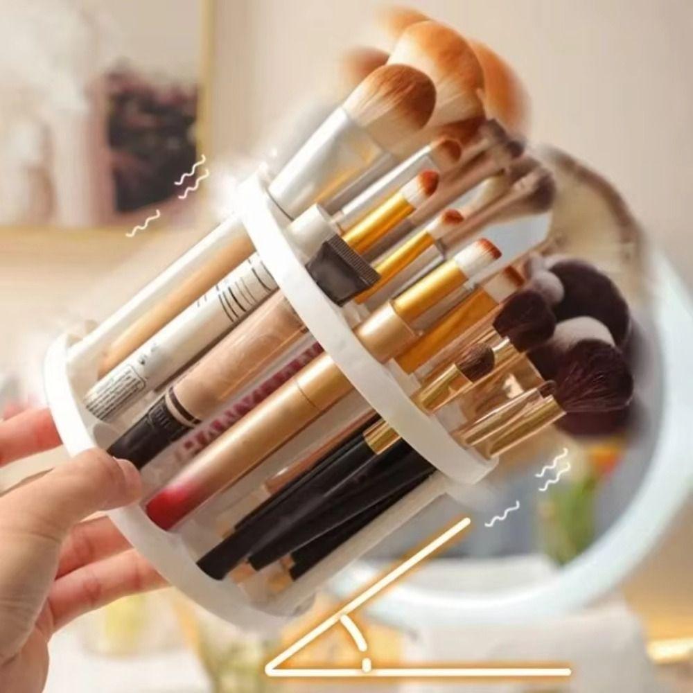 45-Hole Art Brush Storage Box 360° Rotating Desktop Organizer New Pen Holder