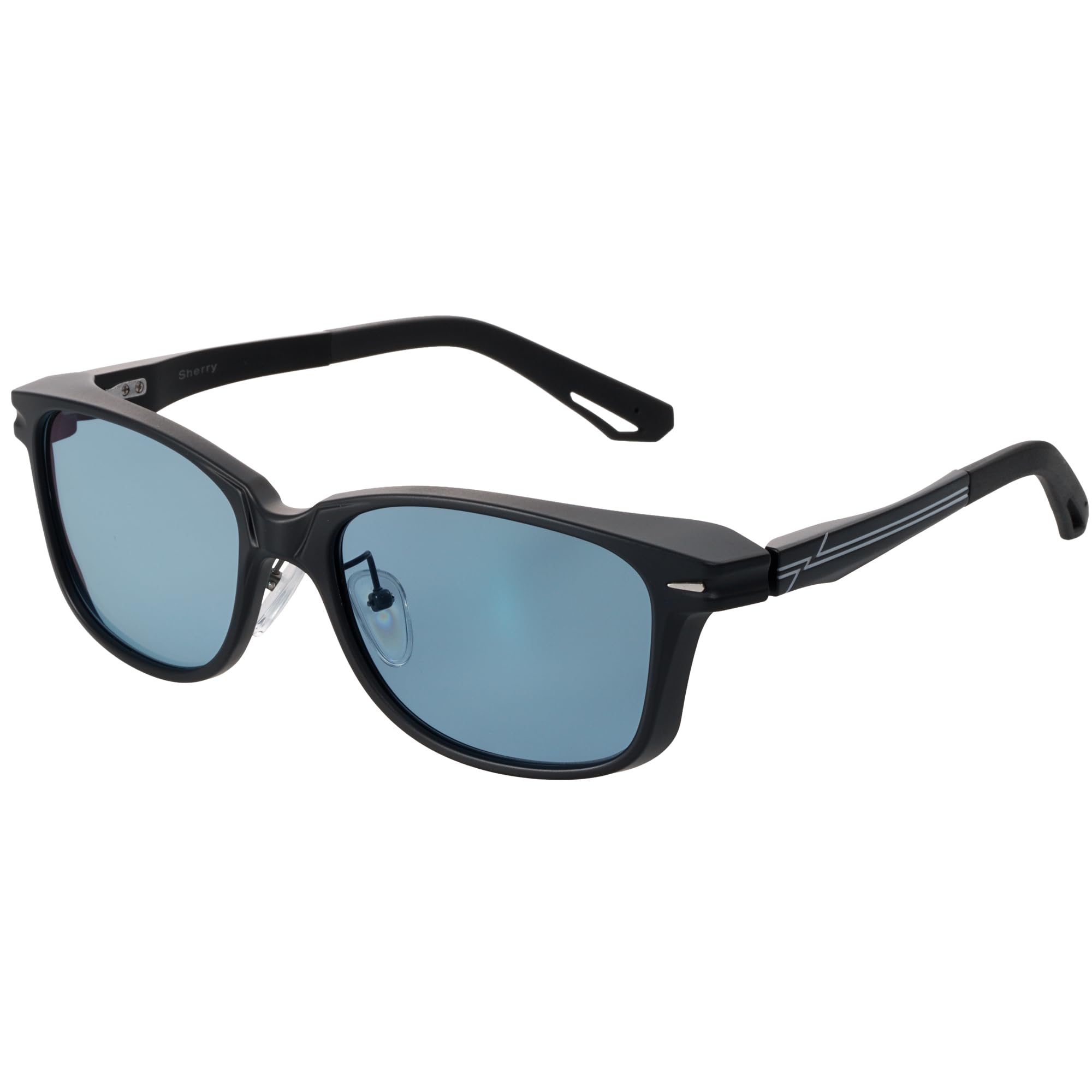 Zeque Polarized Sunglasses Sherry Matte MASTER BLUE [Zeque] F-2281 Black/Black
