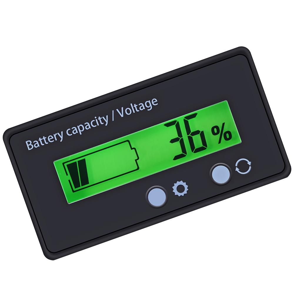 LCD Display Backlit Universal Battery Capacity Voltage Meter Tester Voltmeter Monitor