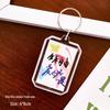 Colorful Acrylic Text Keychain: DIY Bag Decoration Pendant Fun Gift