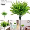 Artificial Boston Fern Hassle Free Lifelike Artificial Shrubs Stems for House Plastic Outdoor