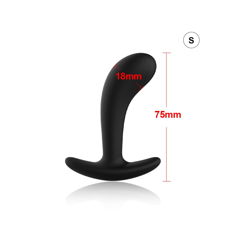 3 Size Silicone Butt Anal Plug Bullet Vibrator Prostate Massager Adult Sex Toys for Men/Women Couples Anal Trainer Buttplug