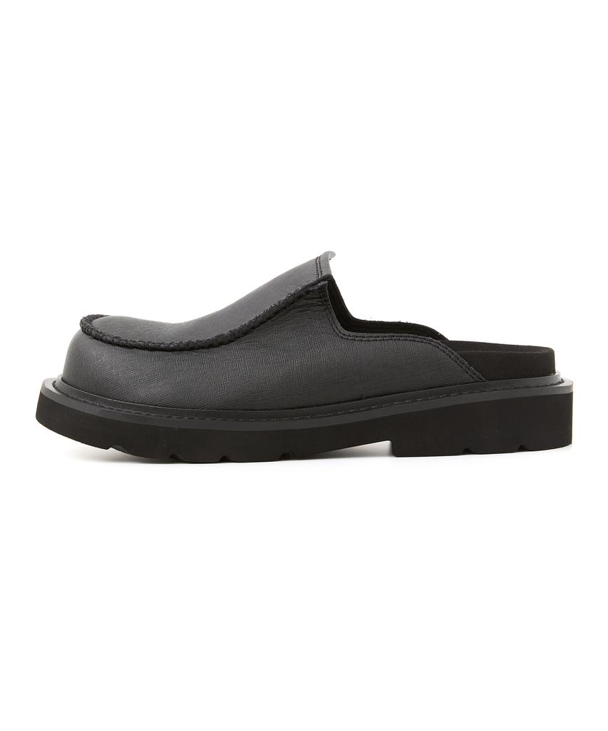 Dnsr Mammoth Saffiano Mule Black