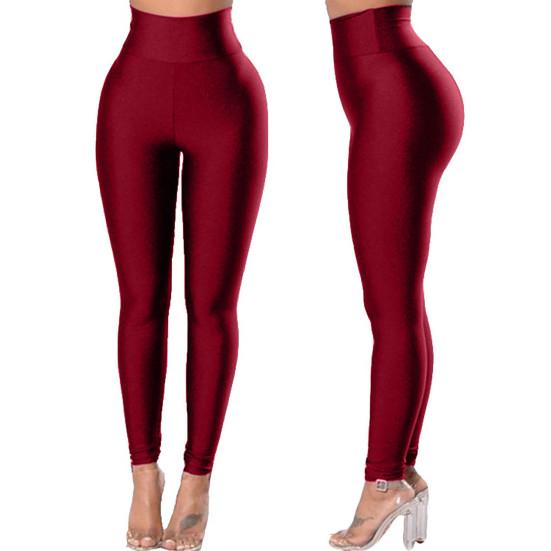 Women Yoga Pants Solid Color Hip Lift Skinny High Stretch Trousers Spring Autumn Slim Fit Seamless Running Fitness Ankle Length Leggings Gym Clothes