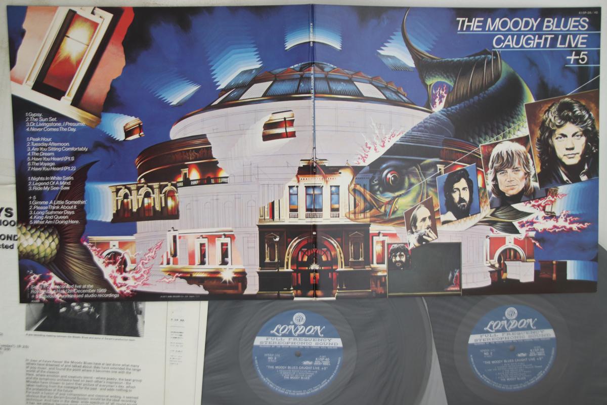 

LP Record MOODY BLUES - Caught Live +5 K15P39 LONDON 1977 Japan Rock Used
