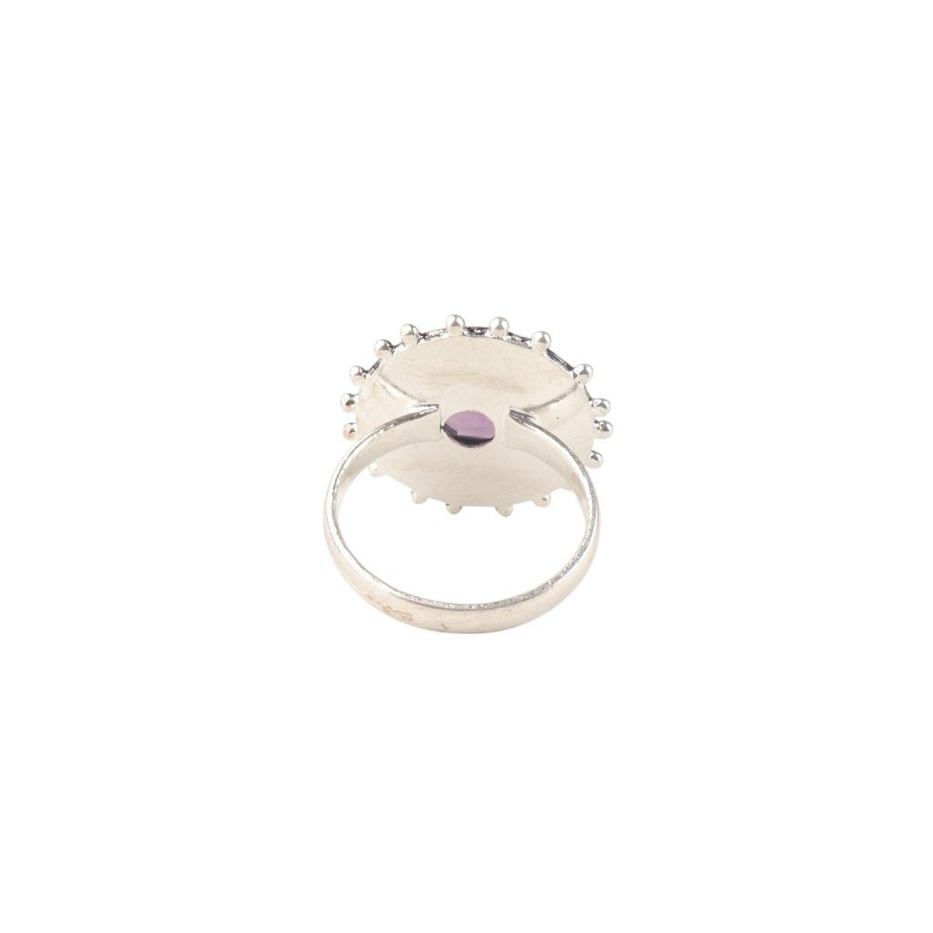 Amethyst Gemstone 925 Sterling Silver Jewelry Handmade Partywear Ring For Women RR-49-16