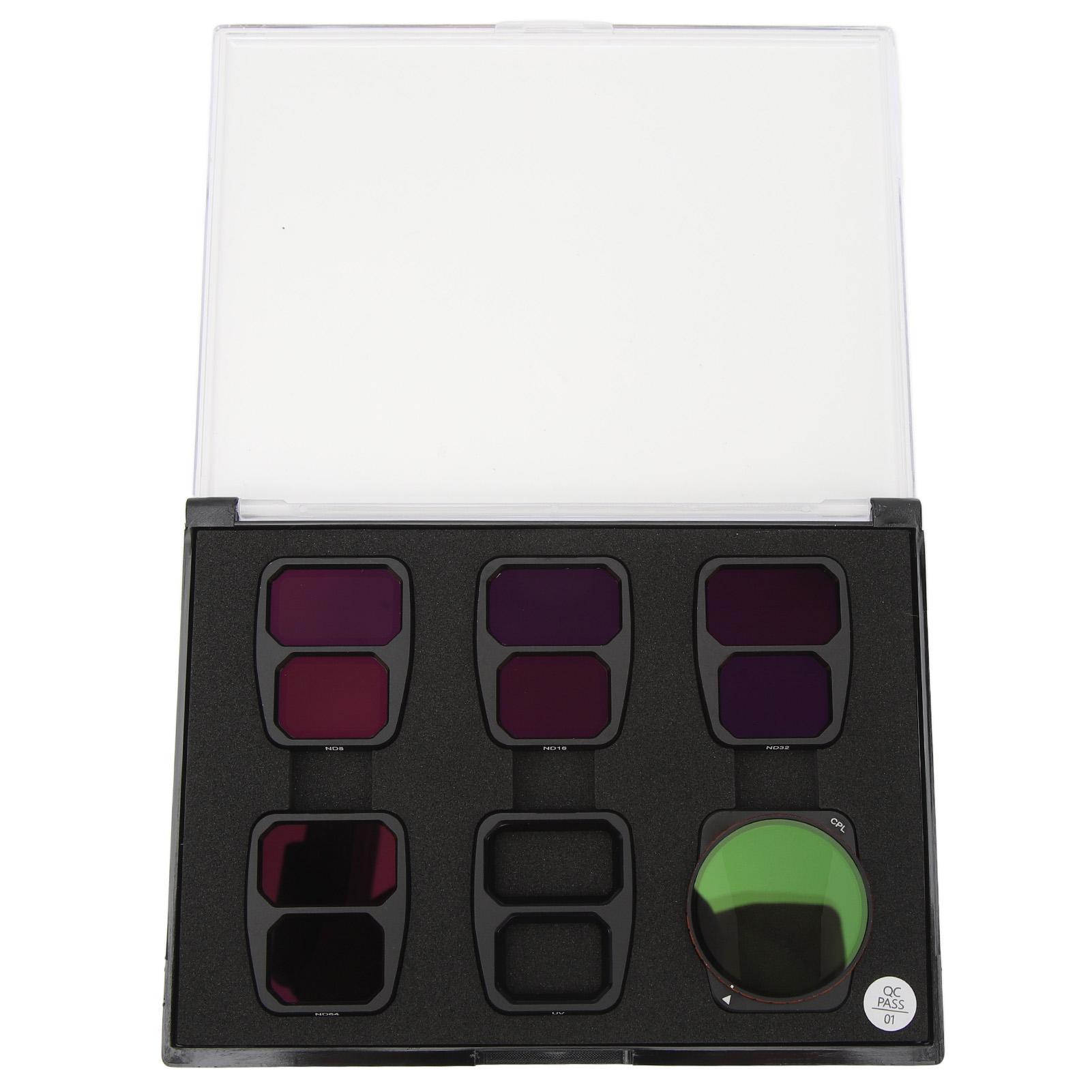 

Drone Filter Kit ND8 ND16 ND32 ND64 UV CPL Multi Coated Waterproof Scratch Proof Aluminum Frame HD Drone Filter for Air