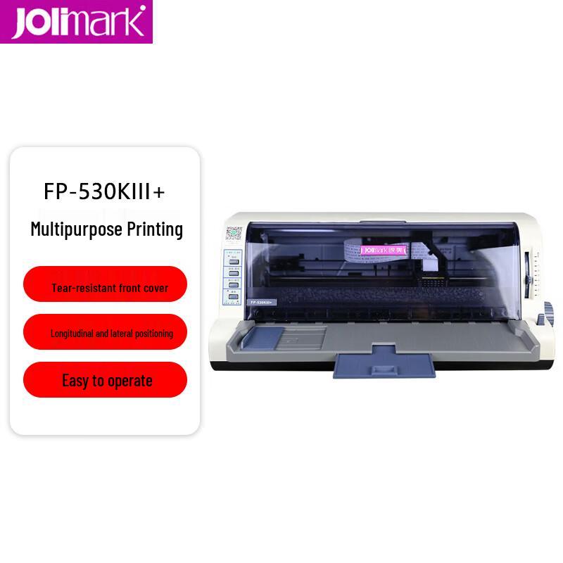 

Jolimark FP-530KIII+ Bluetooth Dot Matrix Printer CN plug (adapter included)