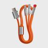 JIKE 120W 3-in-1 Super Fast Charging Cable for Apple, Huawei, Type-C, Android Devices