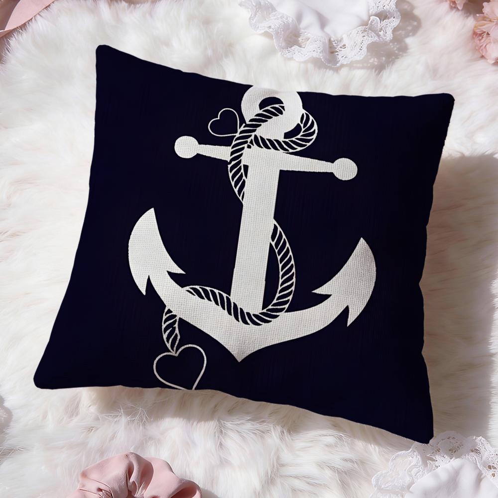 O-ocean Sailor Cushion Cover Premium Comfort Reversible Pillow Cove -Two In One Design for Any Room & Car Interior