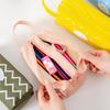 Simple and Creative Multifunctional Pencil Case Double Layer Stationery Bag Geometric Series Large Capacity School Supplies