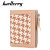 Simple Thousand Bird Pattern Women Casual Square Short Wallet For Daily Use