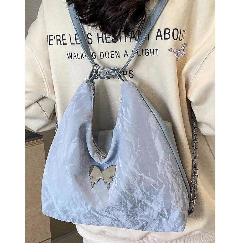 Mori High-End Large-Capacity Spring And Summer Shoulder Bow Bag Fashionable Underarm Women'S Bag Casual