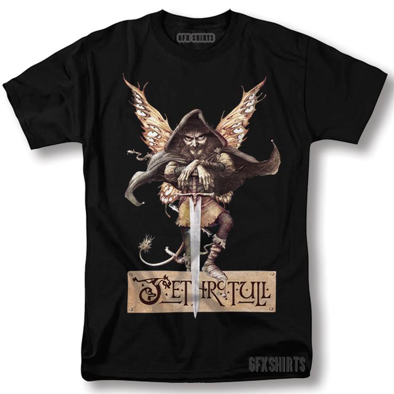 Футболка Jethro Tull Концертный Тур Мерч Винтажная Графическая Футболка M