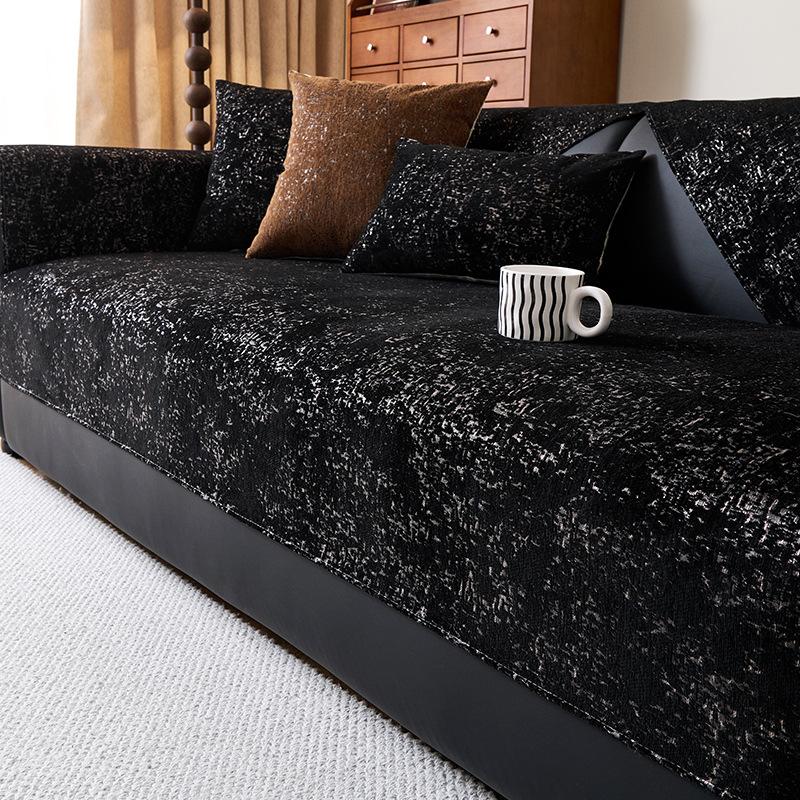 Luxuriöses High-End-Sofa-Kissen mit gerader Kante, 2025 neu, fixiert, rutschfest, kratzfest für Katzen, geradliniges Sitzkissen aus Leder