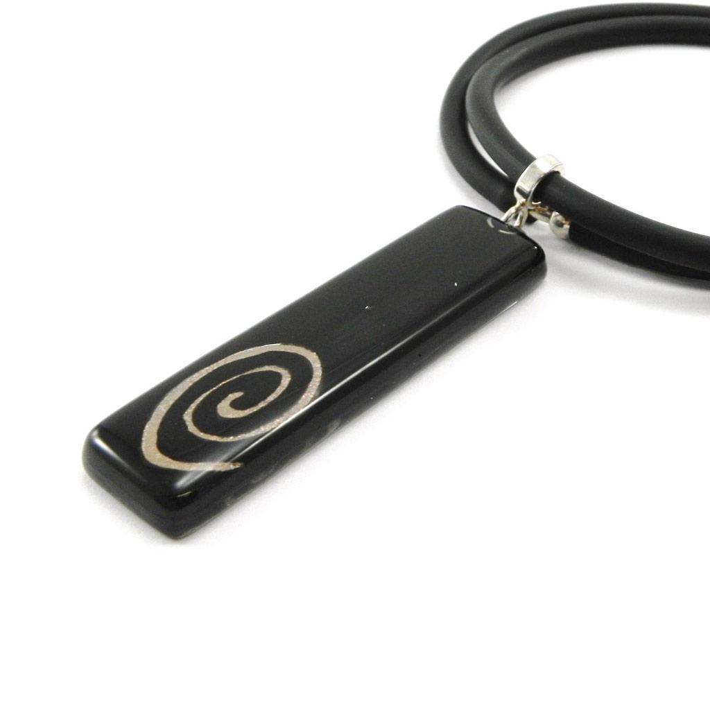 Les Trésors De Lily [D5399] - Designer Necklace 'Dizzy' Black / Bronze