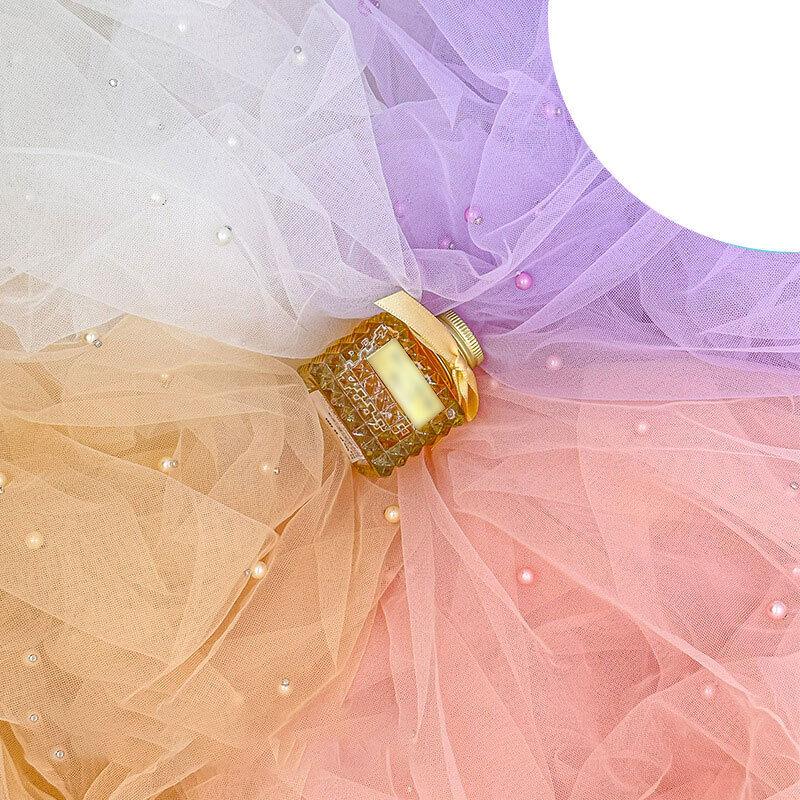 150cm Pearl Mesh Soft Tulle Mesh Fabric for Wedding Dress Party Material DIY Sewing Craft Dress Supplies Dining Table Decoration