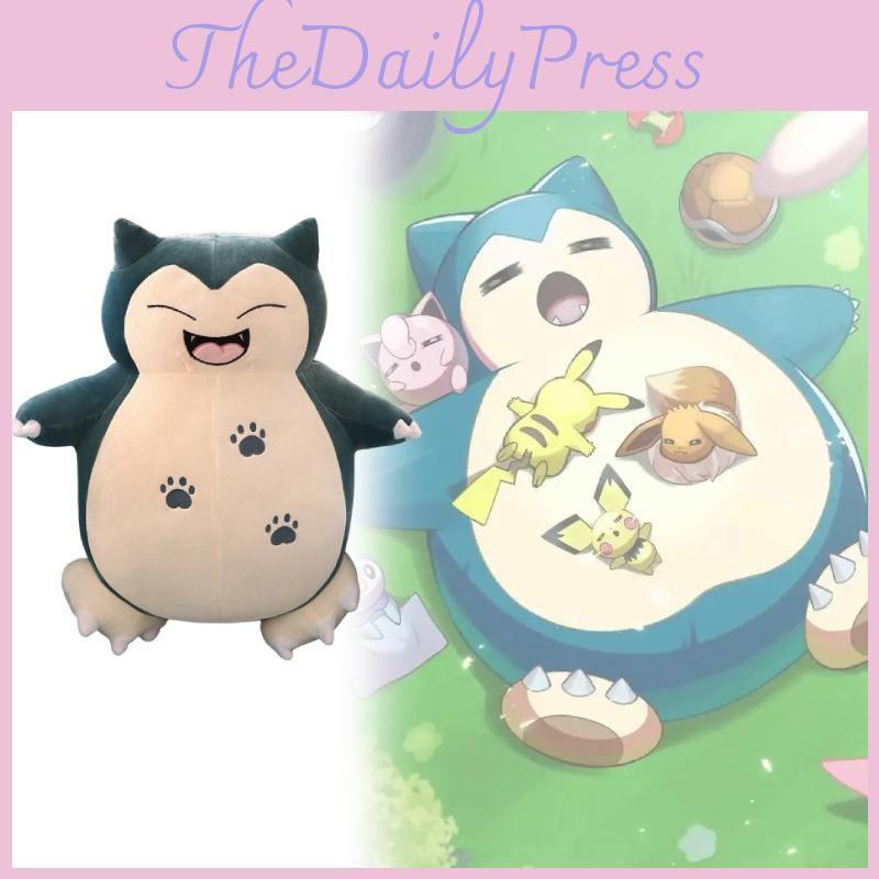 Snorlax Pokmon Plush Toy Cartoon Super Soft Crystal Children Festival Gift Doll