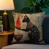 Classic Ancient Egyptian Pillow Case Plush Fabric Soft Double Sided Print Sofa Cushion Cover Throw Pillow Covers