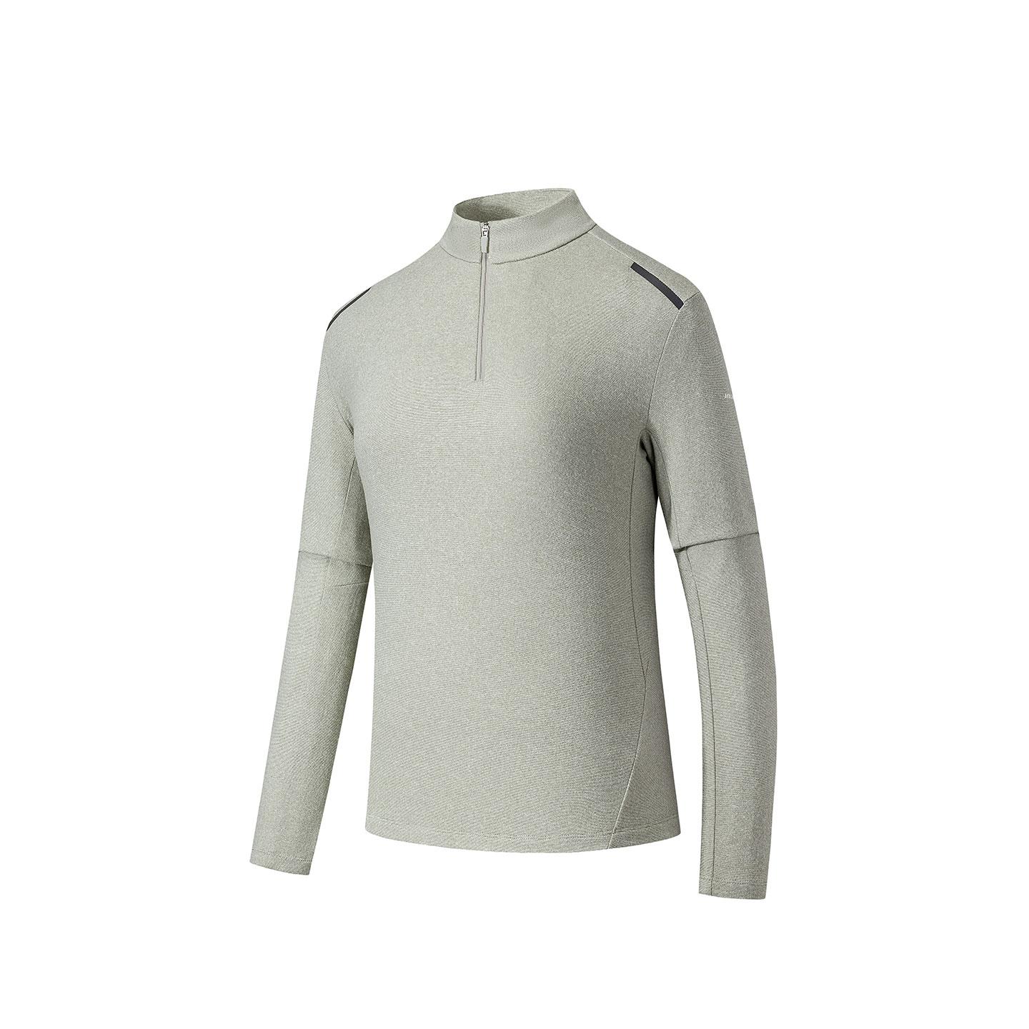 

Anta Champion Outdoor Hiking Series Stand Collar Solid Color Comfortable Versatile Fleece Long Sleeve Knit Top Women tops 162540407-1 2XL