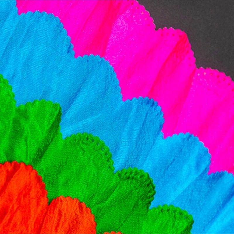 Všestranné závoje na břišní tanec z umělého hedvábí Dlouhé skládací vějíře pro soutěže a lekce Taneční vějíř Perfektní pro studia