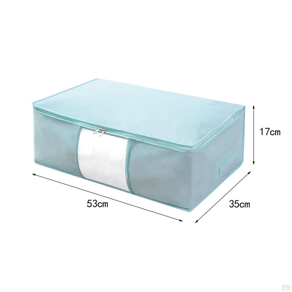 Clothes Storage Bin Quilt Bag Breathable Decorative Large Duvet Bags Organizer Blanket Cube