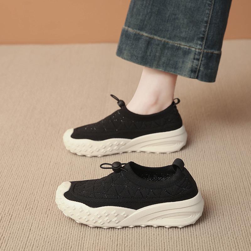 

CRLAYDK Лоферы для женщин Дышащие Слипоны Сетчатые Балетки Повседневная Обувь для Ходьбы Женская Мама Удобные Теннисные Туфли Кроссовки для Путешествий 35