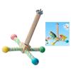 Parakeets Perch Stand Birdcage Rotating Pinwheel Toy Bird Climbing Entertainment Toy Bird Active Training Exercise Toy