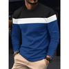 New Men's Casual Round Neck T-shirt Breathable, Comfortable, and Fashionable Long Sleeved T-shirt Trend Versatile Casual Tops