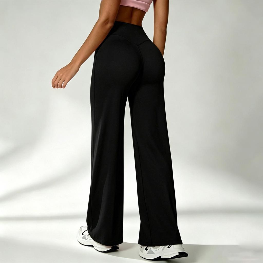 Women's Wide-Leg Yoga Pants - Butt-Lifting, Loose Fit for Running & Outdoor Activities