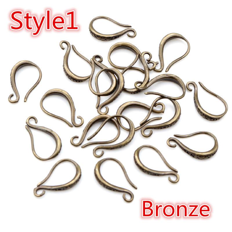 

15x10mm 20pcs High Quality Silver Plated Bronze Rose Gold 6 Colors Earring Hooks Wire Settings Base Settings Wholesale