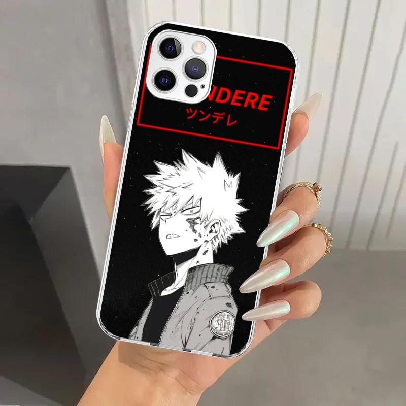 My Hero MHA Bakugou Katsuki Phone Case for Iphone 16 15 14 13 12 Mini 11 Pro Max 16E X XS XR 7 Plus 8 SE 2020 Soft Funda Print S