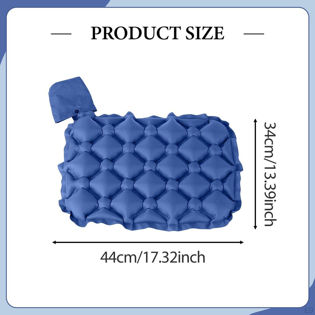 Inflatable Seat Cushion Air Sitting Mat Portable Chair Breathable Pad Waterproof Tear