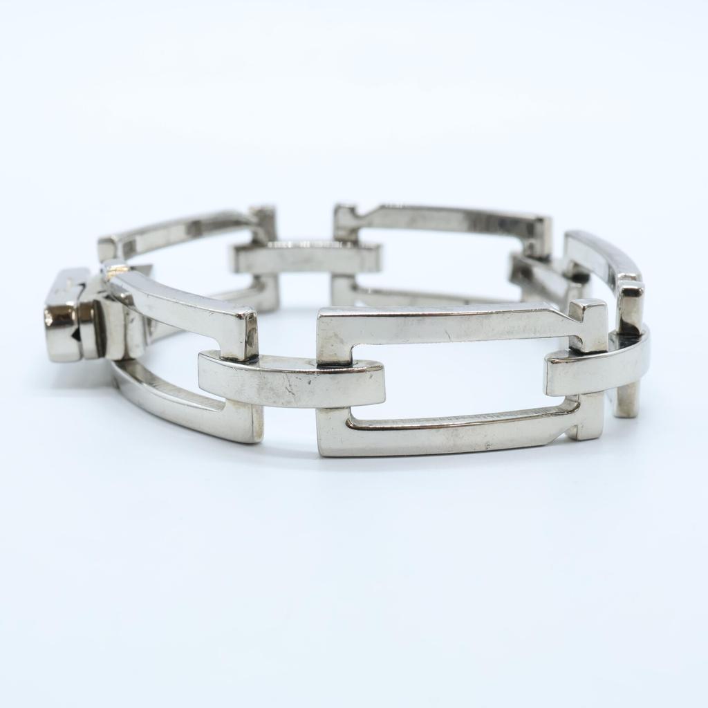 Salvatore Ferragamo Bit motif Chain Bracelet SilverUsed