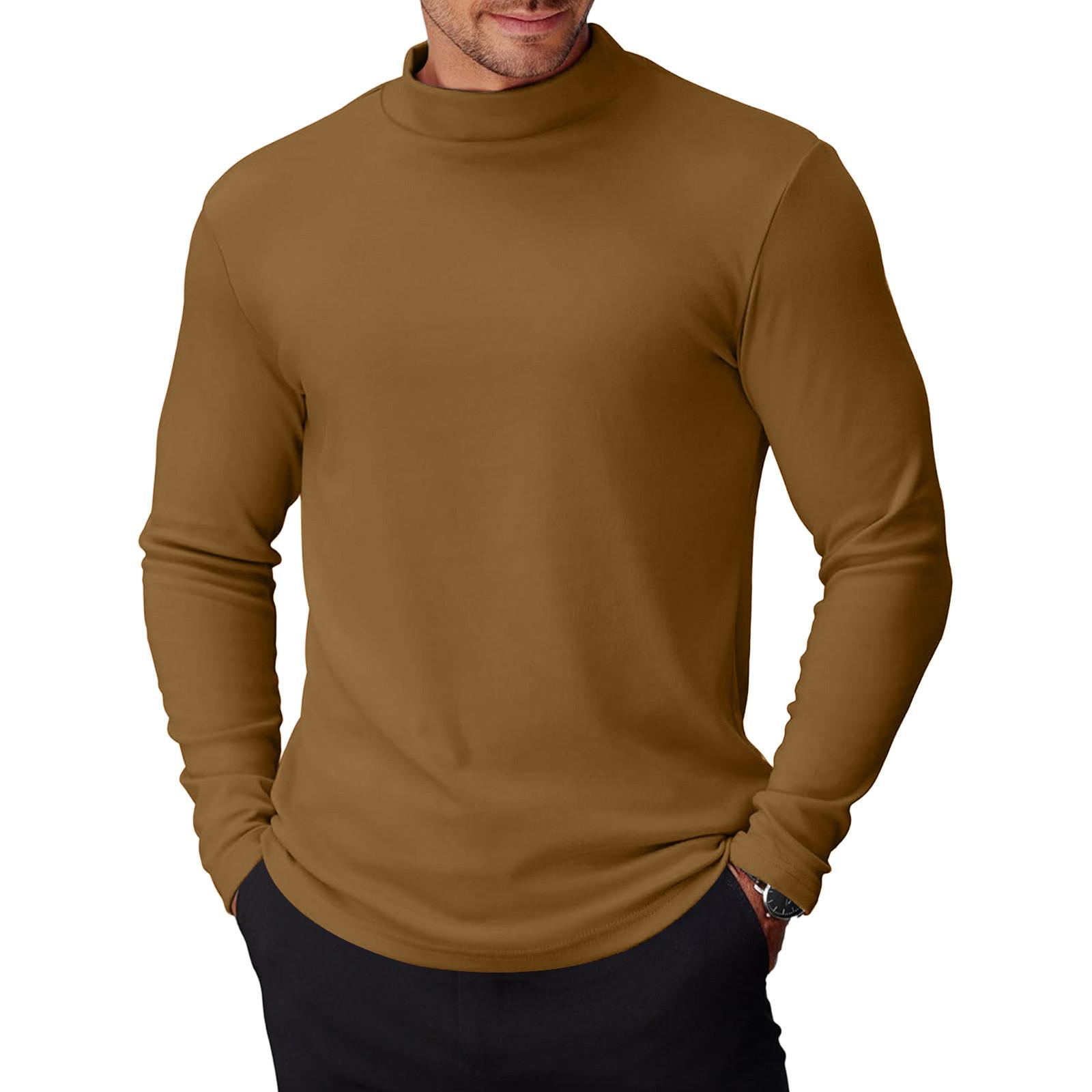 

Весенне-осенняя мужская толстовка с воротником-стойкой на открытом воздухе, повседневные свитера, топы S хаки