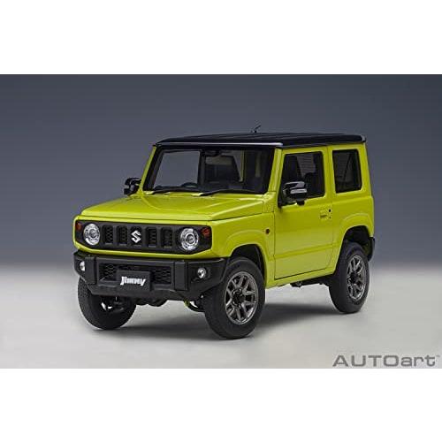 AUTOart 1/18 Scale Suzuki Jimny (JB64) Yellow with Black Roof, Finished Model, 78501